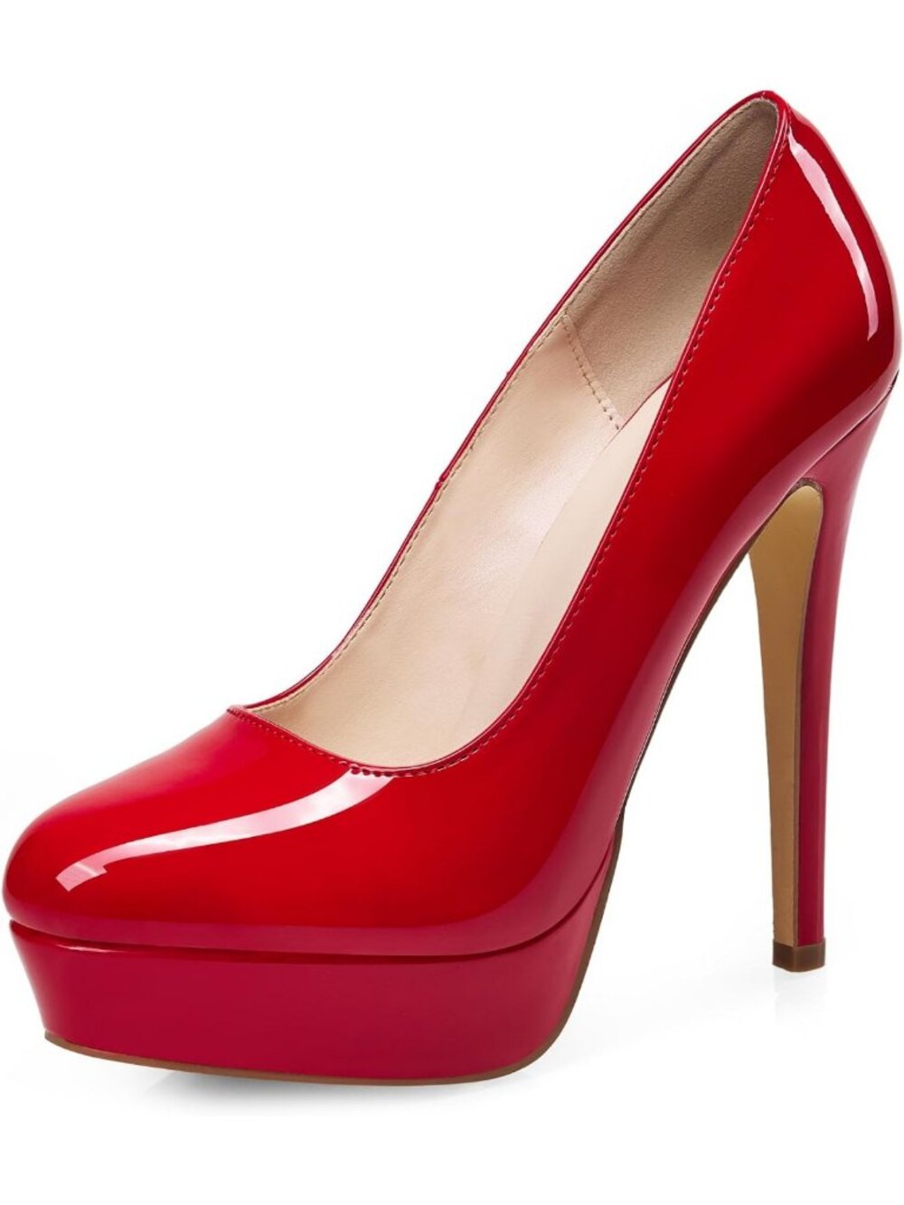 Sexy Patent Leather Platform Stilettos - 5.5" High Heels for Office, Party